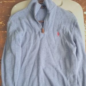 Polo Zip Up Sweater